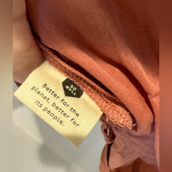 NEW NWT Madewell Pink Oaklynn Crinkle Poplin Balloon V Neck Mini Dress Size S - Picture 10 of 10